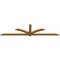 Ekena Millwork Redmond Rough Sawn Timber Gable Bracket, Western Red Cedar, 108"W x 27"H x 2"D x 4"F, 6/12 Pitch GBW108X27X0204RED00RWR - alternate 2